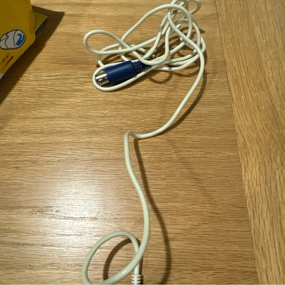 Blue and White Seroquel Branded Computer Mouse